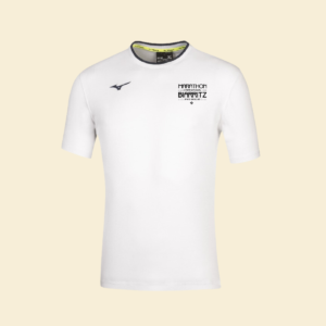 T-shirt Mizuno blanc Homme, Marathon International de Biarritz - Pays Basque